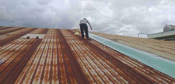 thi công chống dột mái tôn nhà xưởng
